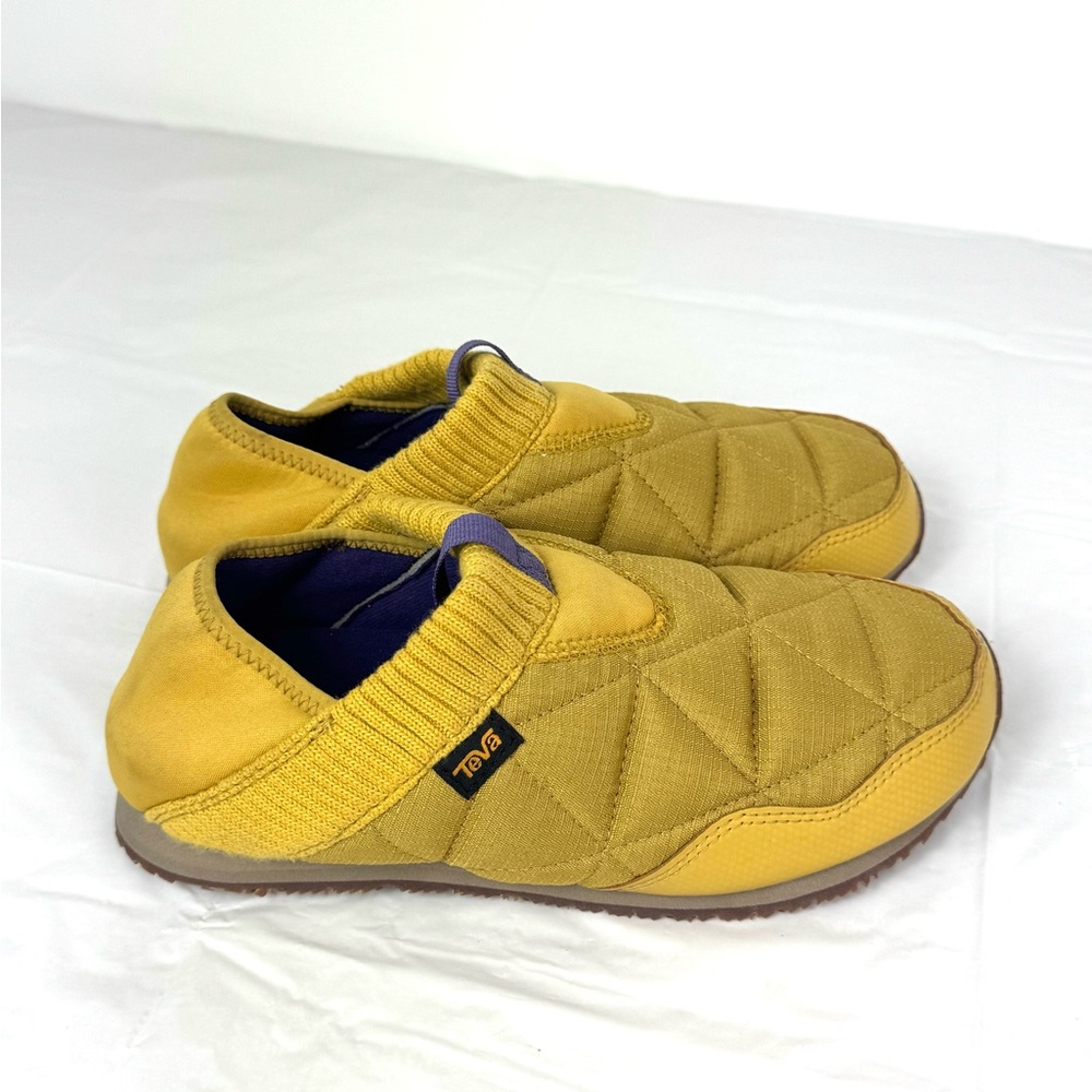 Teva Mustard Quilted Slip-On Shoes